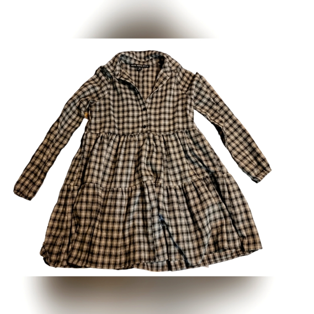 Checkered tunic top